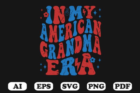 In My American Grandma Era Retro Wavy S