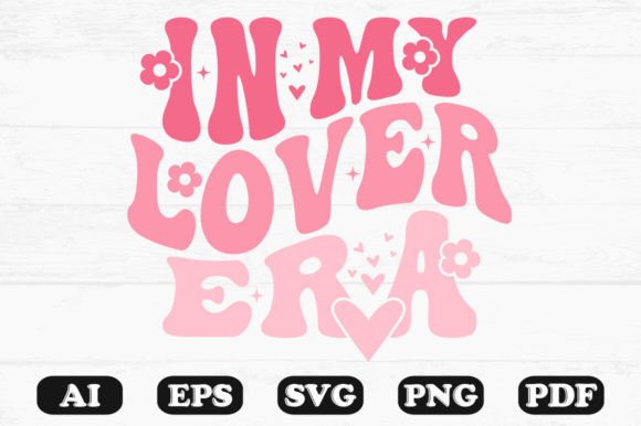 In My Lover Era Retro Wavy SVG: Graphics for Crafts