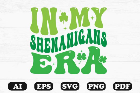 In My Shenanigans Era Retro Wavy SVG Graphics