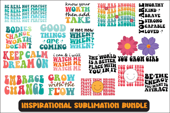 Inspirational SVG Sublimation Bundle: Graphics for Crafts