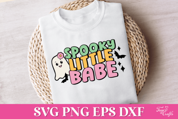 Spooky Little Babe Retro Halloween SVG Graphics for Crafts