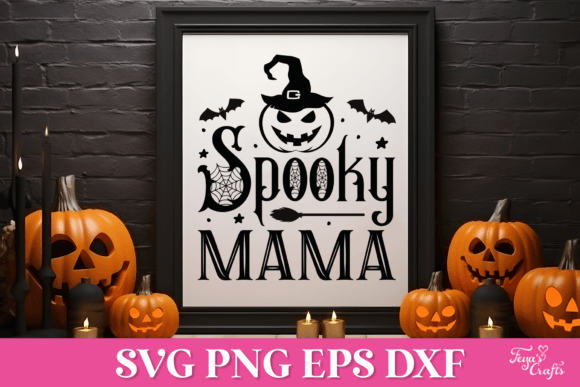Spooky Mama Halloween SVG: Graphics for Crafts & Local Branding