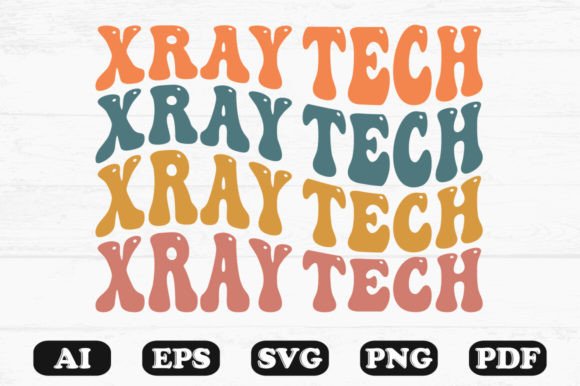 X-ray Tech Retro Wavy SVG T-shirt